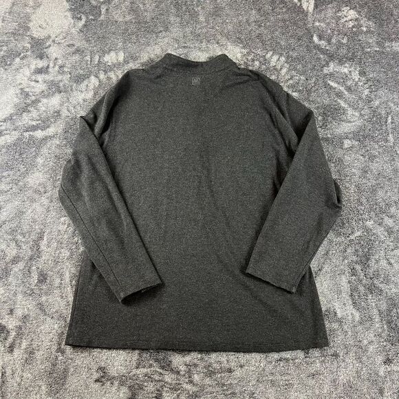 Mizzen + Main 1/4 Zip Pullover Mock Neck Dark Gray Long Sleeve Men's XL - Picture 6 of 8